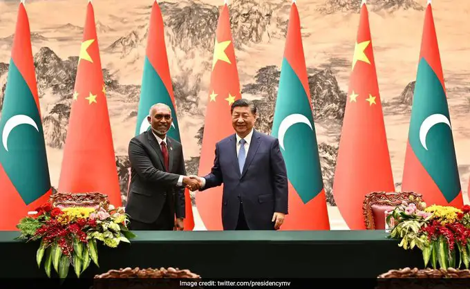 66dzRzOJ Maldives China Military Agreement: मालदीव,चीन के साथ कर रहा समझौता, मुइज्‍जू भारतीय सैनिकों को बाहर निकाल रहे हैं, क्या है लक्ष्य ?